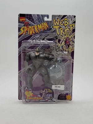 Marvel Spider-Man Web Trap RAMPAGING RHINO Toy Biz 1997 Foto 1 de 4