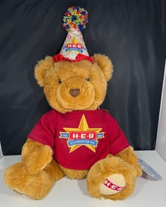 Oso de peluche HEB 2005 Celebración 100 años 1905-2005 nuevo con etiqueta vintage - Imagen 1 de 6