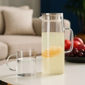 Large Capacity Heat Resistant Kettle 1.5L Tea Pitcher Cold Hot Kettle Outdoor - Picture 1 of 12
