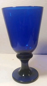 Calice vintage in vetro blu cobalto Libbey perfette condizioni! - Foto 1 di 4