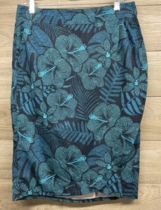 NEW Ripskirt Hawaii Wrap Skirt S Maui Moonlight Blue Knee Length Stretch Sporty - Picture 1 of 9
