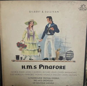 Gilbert & Sullivan H.M.S. Pinafore 2 LP Angel SBL 3589 Glyndebourne Festival NM - Picture 1 of 6