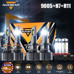 6 faros LED AUXBEAM Canbus haz alto/lo + luz antiniebla 6000 k para Mazda 3 2004-2006 - Imagen 1 de 12