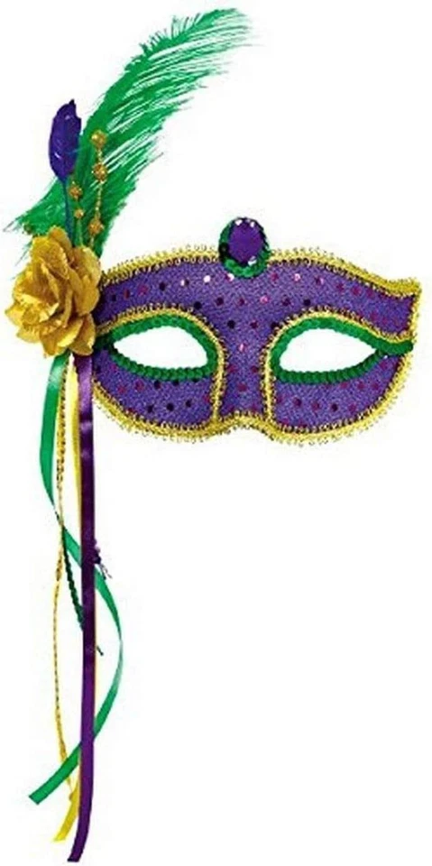 Mardi Gras Fashion Face Mask Fancy Dress Up Halloween Adult Costume Accessory - Image 1 of 1