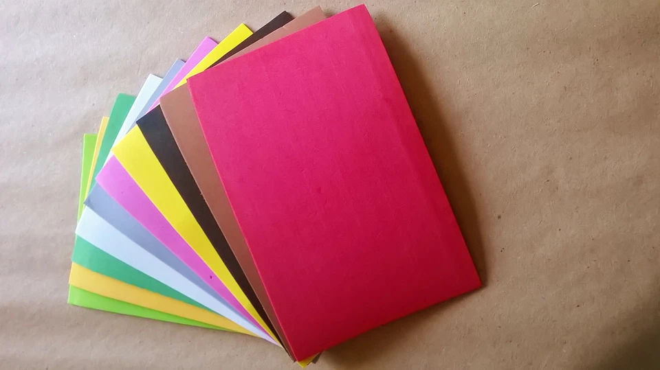 ASSORTED COLOURS OF 2MM THICK CLOSED CELL FOAM SHEETS FOR FLY TYING OR CRAFTS - Image 1 of 1