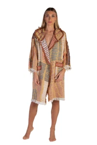 HOODED COTTON BATH ROBE WOMEN NİGHTWEAR TOWELLING DRESSING GOWN TERRY TOWEL SOFT - Picture 1 of 3