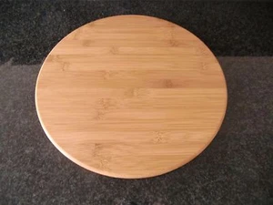 Pizza Teller Holz Käse Wurst Brett ca. 39 cm Ø Handarbeit - Bild 1 von 4