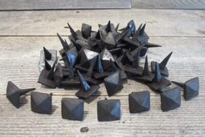 20 Decorative Nails set Hand Forged Metal Black Medieval - Picture 1 of 5
