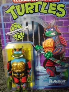 Reaction Super 7 Sewer Samurai Leo 4 inch New Unpunched - Picture 1 of 7