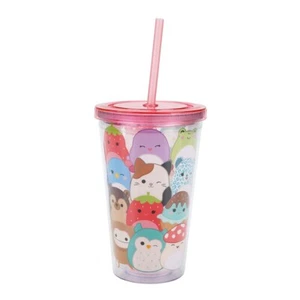 Squishmallows 16oz Acrylic Travel Cup with Straw - Picture 1 of 9