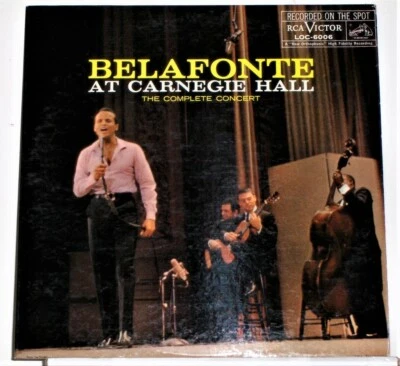 Harry Belafonte - Belafonte At Carnegie Hall - 1959 Double Vinyl LP Record Album - Image 1 of 2