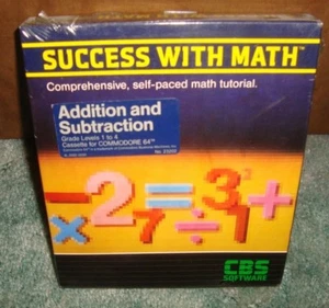 SUCCESS WITH MATH ADDITION & SUBTRACTION VINTAGE COMMODORE 64 NEW & SEALED  - Picture 1 of 2