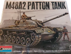 Monogram Model Kit 1/35 M48A2 Patton Tank 2011 85-7853 Open Box Complete 1:35 Sc - Picture 1 of 9