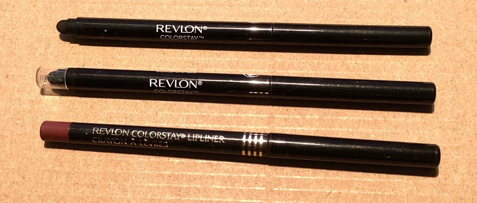 #1 Revlon Trio All Retractable Pencils-2-#201 Black & 1 Lipliner Plums - Image 1 of 1