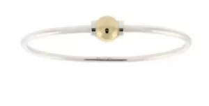 Cape Cod Bracelet - 14K Solid Gold Ball & Sterling Silver (.925) Size 8 - Picture 1 of 1