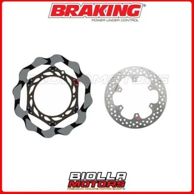 KIT DISCHI FRENO BRAKING HUSQVARNA TC 125 2016 -  ANTERIORE + POSTERIORE [WAVE F Foto 1 de 4