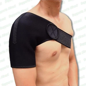 Magnetic Shoulder Support Strap Neoprene Brace Dislocation Injury Arthritis Pain - Picture 1 of 5