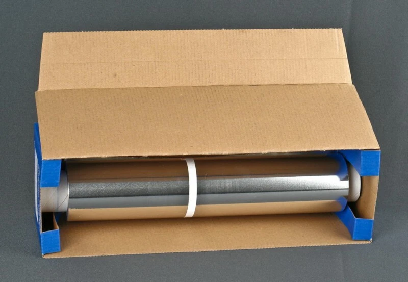 MARKENLOS 1 Rolle Aluminiumfolie 45cm x 150m, 14my, mit Box, Alufolie (0,26€/1m)