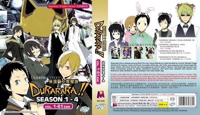 ANIME DVD~ENGLISH DUBBED~Durarara Season1-4(1-61End)All region+FREE GIFT - Image 1 of 4