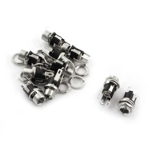 10pcs 2.1mmx5.5mm alimentación DC Jack Socket Panel montaje PCB Solder Conector - Imagen 1 de 1
