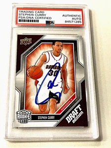 2009 ROOKIE TRADING CARD#34 STEPHEN CURRY AUTHENTIC AUTO PSA/DNA CERTIFIED🔥 - Picture 1 of 2