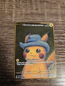 Carta Pokemon Pikachu ultra rara mista Giappone ex AR TCG NM SV SR Van gogh feltro M24 - Foto 1 di 3