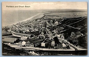 Aerial Postcard~ Portland & Chesil Beach~ Dorset, England - Picture 1 of 2