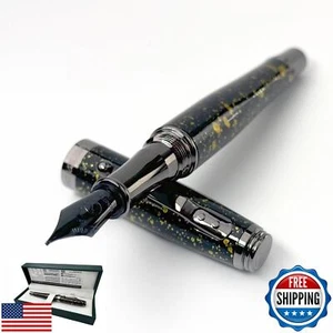 Monteverde Invincia Vega Starlight Yellow Fountain Pen - Broad Nib, Vibrant D - Picture 1 of 5