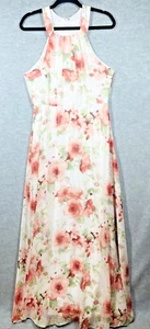Lulus Heaven Sent Blumen Chiffon Maxikleid Gr. XL skurril Fee Boho Göttin - Bild 1 von 15