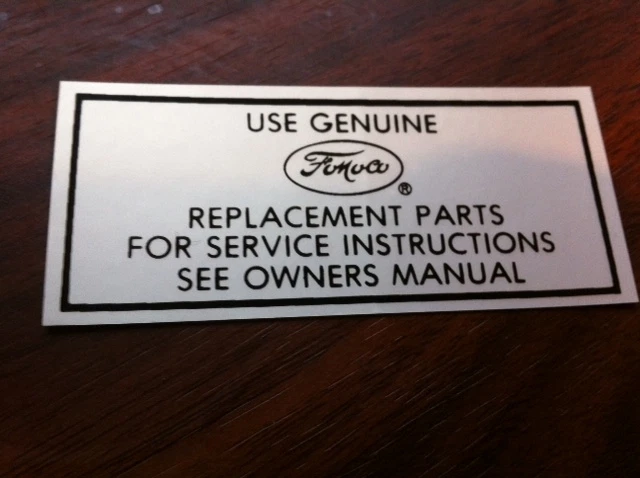 1957 - 1964 FORD FAIRLANE SUNLINER GALAXIE RANCHERO USE FORD AIR CLEANER DECAL S - Image 1 of 1