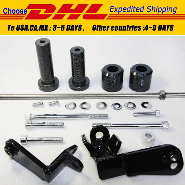 Protector deslizante de marco sin cortes para Suzuki Hayabusa GSX1300R GSX-R 1999-2007 negro Foto 1 de 4