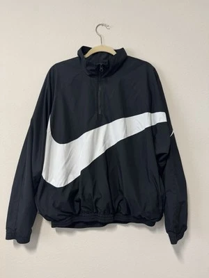 [Size Large] Kith x Nike Take Flight Big Swoosh Quarter Zip Pull Over Black - Image 1 of 4