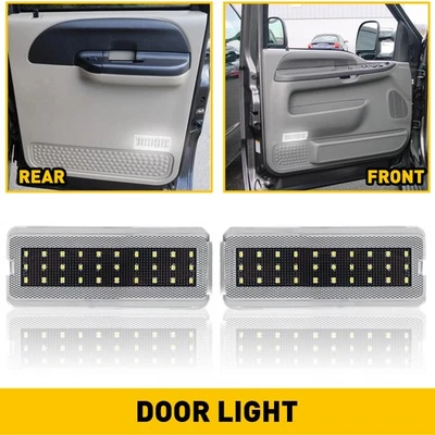 For 2000-2005 Ford Excursion Interior Door Panel Courtesy Light White Left Right - Image 1 of 4