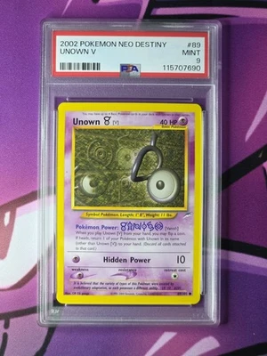 Pokémon TCG Unown [V] Neo Destiny 89/105 Regular Unlimited Common - NM/LP - Image 1 of 2