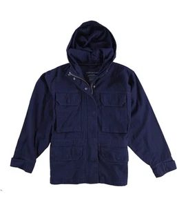 American Eagle Womens Flange Back Hooded Parka Coat, Blue, Small - Picture 1 of 2