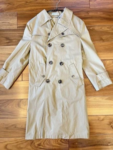 USED BALENCIAGA TRENCH COAT SIZE 34 GOOD M-2CC6 - Picture 1 of 11