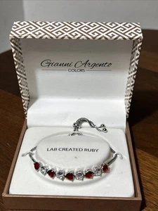 Colors By Gianni Argento - Lab Created Rubin Silber Armband - NEU IN BOX - Bild 1 von 4