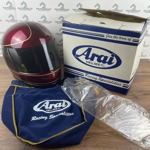 Arai Astro Vintage Motorrad Helm Rot Gold Racing Specalities Integralhelm - Bild 1 von 12