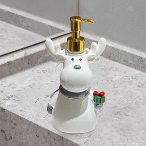 Elk Hand Soap Liquid Dispenser Christmas Decoration for Bathroom Kitchen - Picture 1 of 7