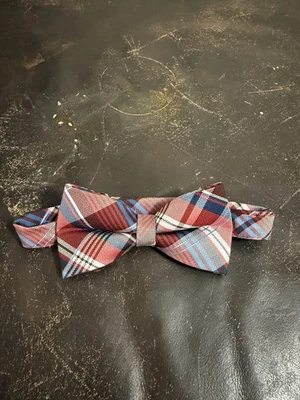 Pajarita Nicole Miller Borgoña/Azul Rayas Hombre | Talla Única | Ajustable Foto 1 de 3