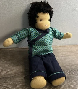 Waldorf Doll Handmade 11" cloth boy Tahi Koraa Tibetan Shirt - Picture 1 of 5