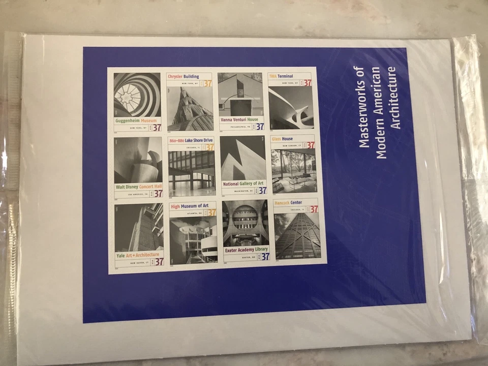 US Stamps Scott # 3910 Masterworks Of Modern American Architecture Sheet MNH - Image 1 of 1