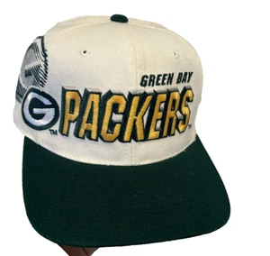 De colección Años 90 Deportes Especialidades Green Bay Packers Pro Line Sombra Snapback Gorra Gorra Gorra - Imagen 1 de 17