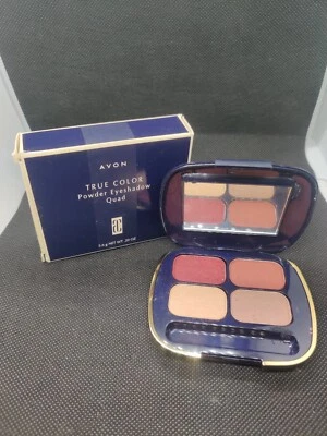 AVON   True Color Powder Eyeshadow Quad #210 Roses, Leaf, Golden, Tapestry   NEW - Image 1 of 4