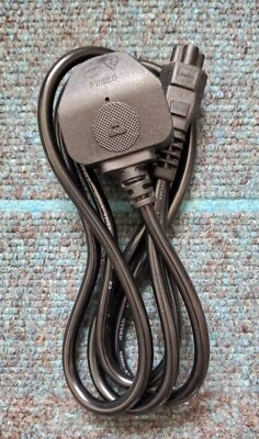 3 Pin UK (3 Prong Clover Leaf)  Power Cable/Lead/Cord for Laptop Adapter - Image 1 of 2