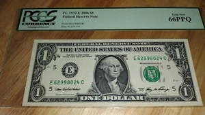 2006 $1 Federal Reserve Note PCGS Currency 66 PPQ - Picture 1 of 5