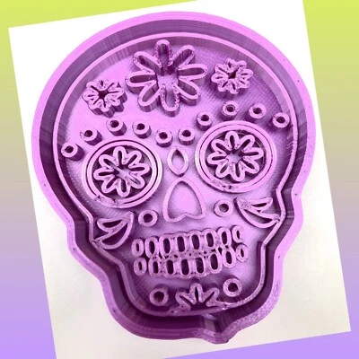 EVERYTHINGFORCAKES Candy Sugar Skull Halloween Cookie Cutter