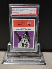 1998-99 Fleer Tradition Vintage 61 #23 Michael Jordan Chicago Bulls HOF PSA 9