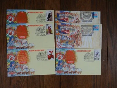 6 GREAT CIRCUS PARADE  (1987 &1990) COVERS - Milwaukee, WI - Image 1 of 4