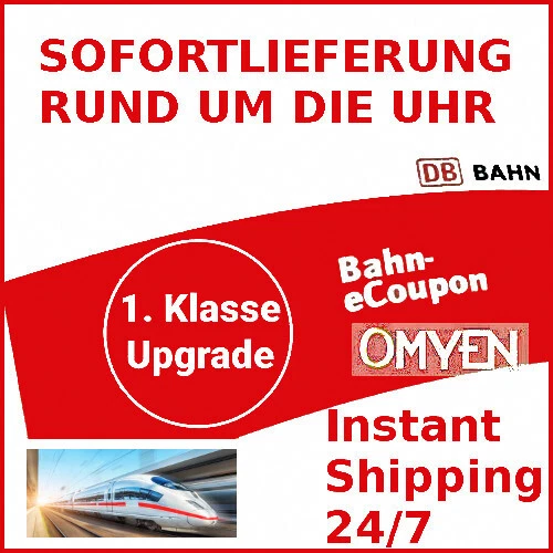 ✅ DB 1. Klasse Upgrade Gutschein eCoupon Deutsche Bahn ✅ 24/7 Sofort Versand ✅ - Bild 1 von 2
